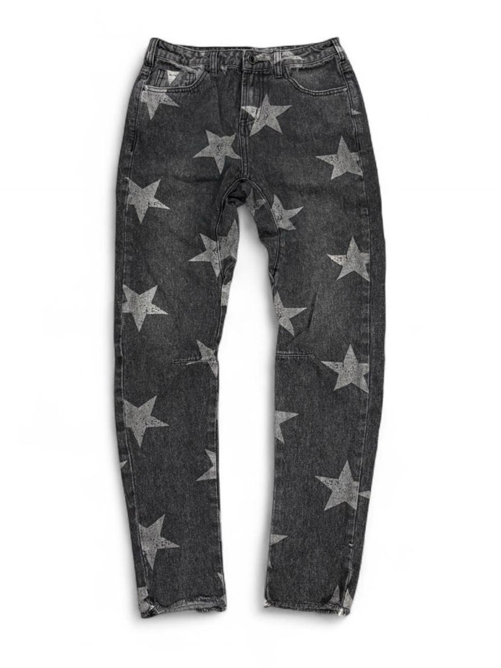 Women’s Skinny Star-Print Jeans - Black